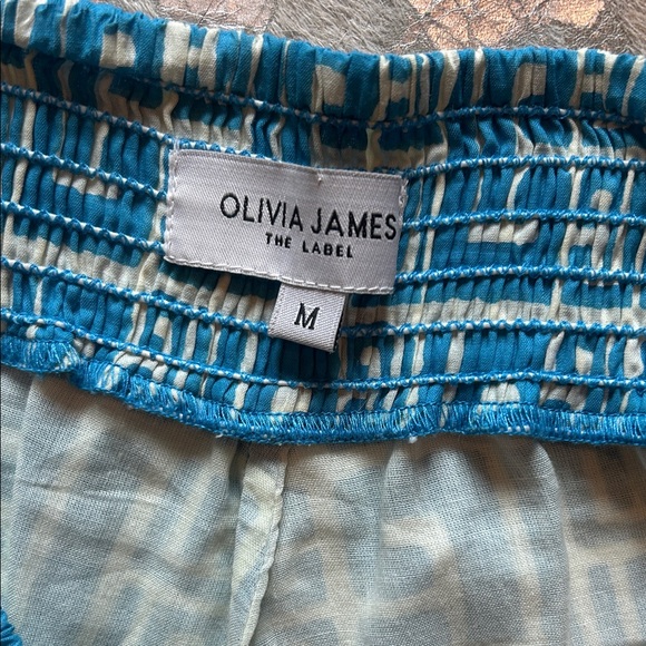Olivia James Chandler Shorts Blue Patterned Women's Shorts - Picture 2 of 3